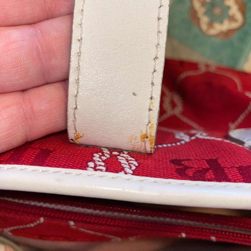 Dooney & Bourke Red & White Nautical bag - Picture 9 of 16